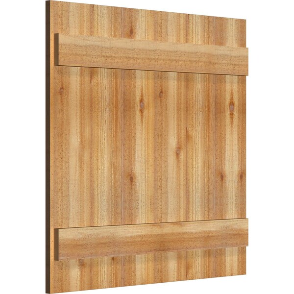 Joined Board-n-Batten Shutters, Rough Sawn Western Red Cedar, 32 1/4W X 31H